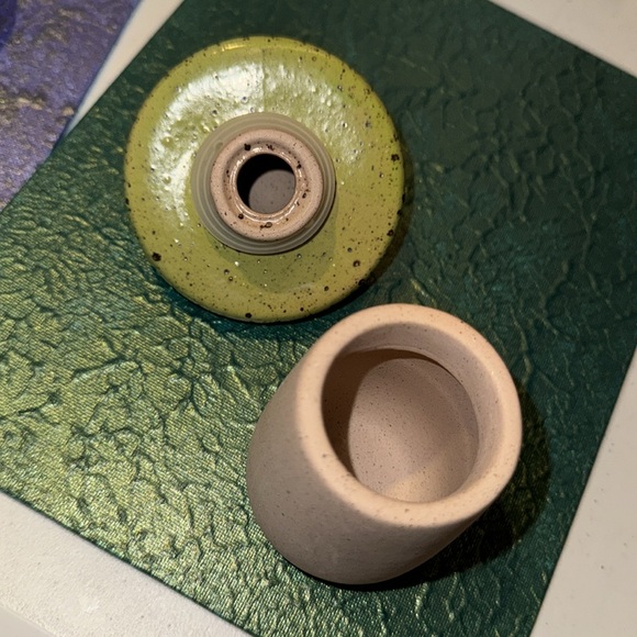 Urban Outfitters Mushroom Set Stash Boxes Jars Canisters Happy Pink Sad Green - Picture 11 of 16